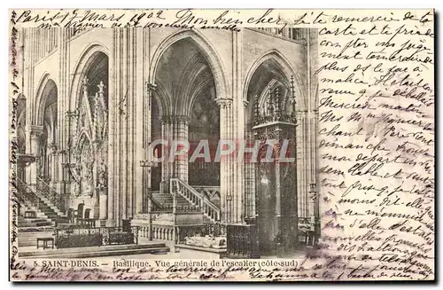 Cartes postales Saint Denis Basilique Vue Generale de l&#39escalier