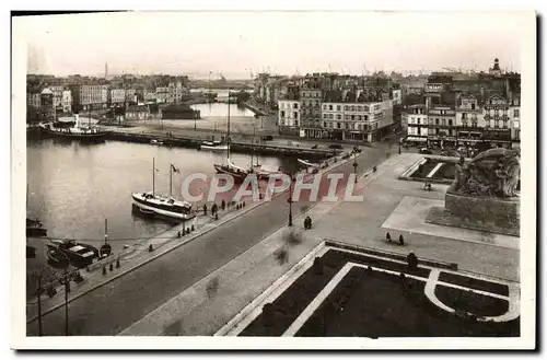 Cartes postales moderne Le Havre Place Gambetta et les Bassins Bateaux