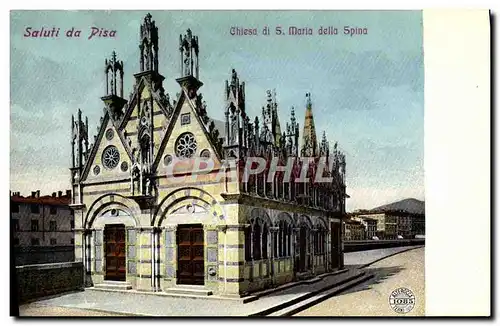 Cartes postales Saluti da Pisa Chiesa di S Maria della Spina