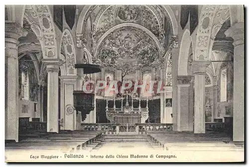 Ansichtskarte AK Lago Maggiore Pallanza Interno della Chiesa Madonna di Compagna