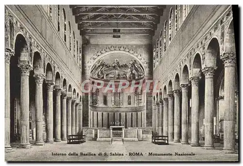 Cartes postales Interno Della Basilica Di S Sabina Roma Monumento Nazionale