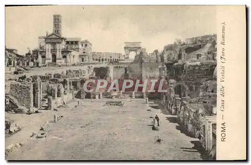 Cartes postales Roma Casa Delle Vestali Foro Romano