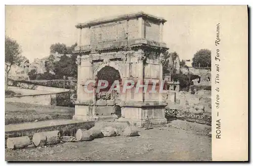 Cartes postales Roma Arco Di Tito Nel Foro Romano