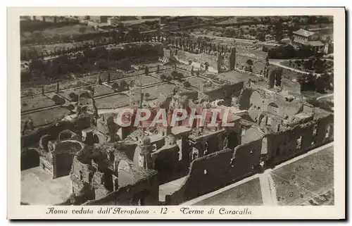 Cartes postales Roma Veduta Dall&#39Aeroplano Lerme Di Caracalla