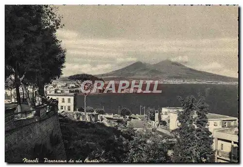 Moderne Karte Napoli Panorama Da Via Orario