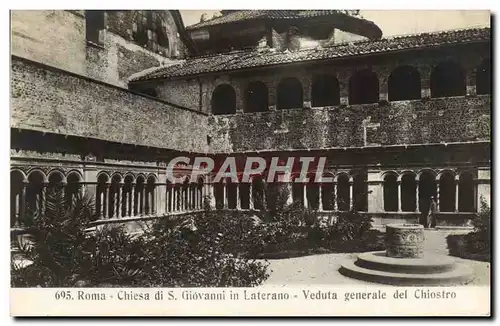 Ansichtskarte AKa Roma Chiesa Di S Giovanni In Laterano Veduta Generale Del Chiostro