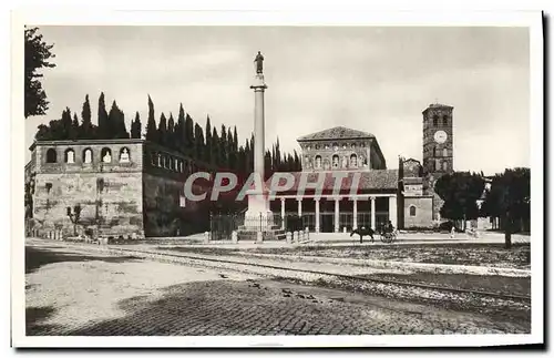 Cartes postales Roma Basilica Di S Lorenzo Fuori Le Mura Facciata