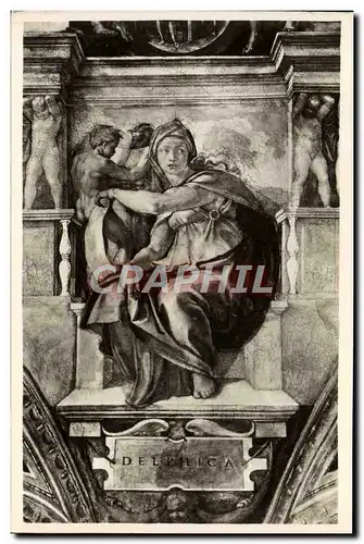 Cartes postales Roma Cappella Sistina Michelangelo Sibilla Deifica