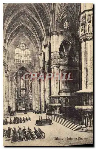 Cartes postales Milano Interno Duomo