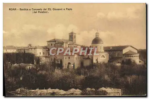 Cartes postales Roma Basilica e Convento dei SS Giovanni e Paolo dai Palatino