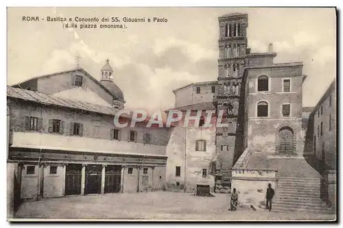 Ansichtskarte AK Roma Basilica Convento dei SS Giovanni e Paolo dalla piazza omonina