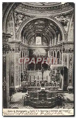 Cartes postales Badia Di Montevassino Tomba Di Benedetto e cattedrale dell Organo