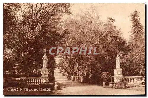 Cartes postales Roma Viale In Villa Borghese