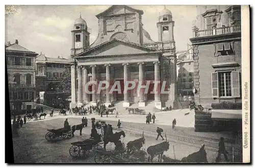 Ansichtskarte AK Genova Piazza della Nunziata