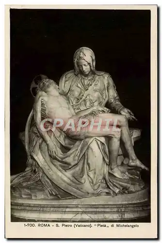 Cartes postales Roma S Pietro Pieta di Michenlangelo