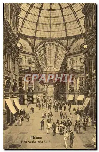 Cartes postales Milano Interno Galleria V E