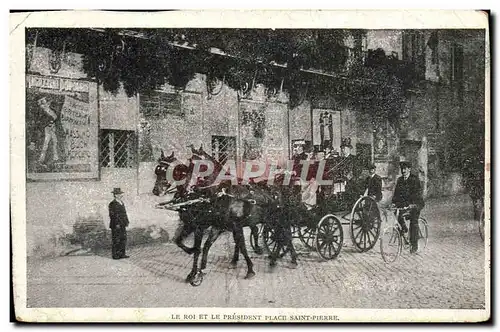 Cartes postales Le Roi Et Le President Place Saint Pierre Rome