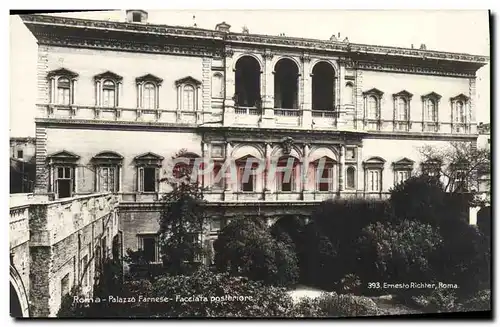 Ansichtskarte AK Roma Palazzo Farnese Facciata Posteriore