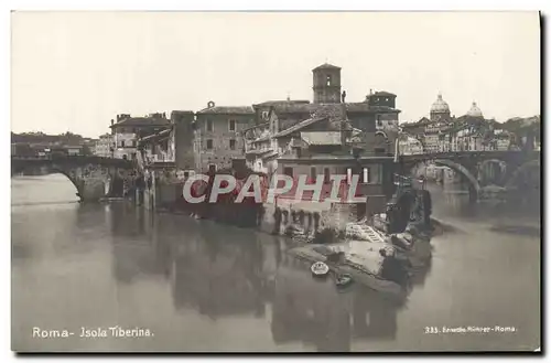 Ansichtskarte AK Roma Isola Tiberina