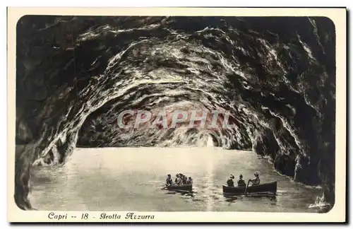 VINTAGE POSTCARD Capri Grotta Azzurra