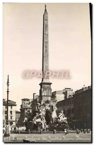 Ansichtskarte AK Roma Fontana dei Quattro Fiumi Bernini