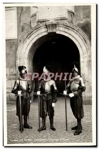 Cartes postales Roma Citta Del Vaticano Guardie Swizzere Militaria