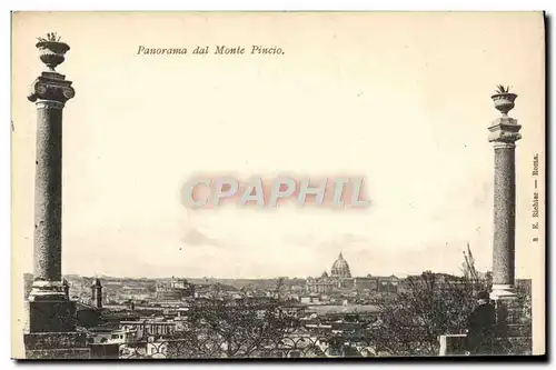 Cartes postales Roma Panorama Dal Monte Pincio