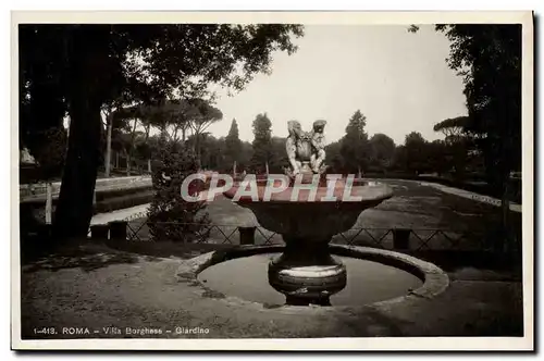 Ansichtskarte AK Roma Vllia Borghese Giardino