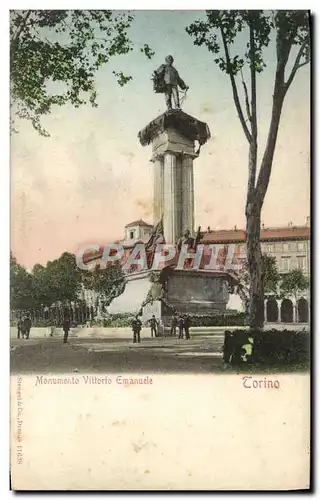 Ansichtskarte AK Torino Monumento Vittorio Emanuele