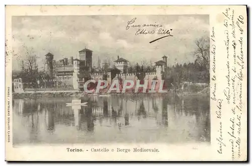 Cartes postales Torino Castello e Borgo Mediovale