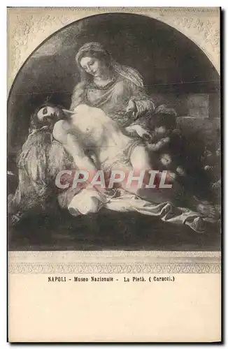 Ansichtskarte AK Napoli Museo Nazianale La Pieta Caracci