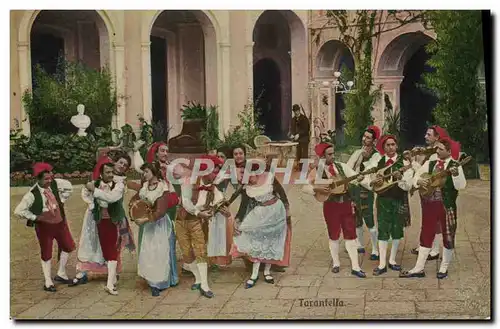 Ansichtskarte AK Tarantella Folklore Chant Italie