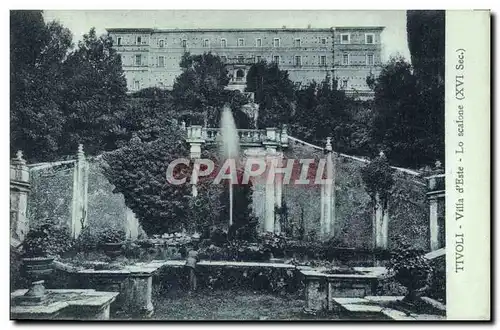Cartes postales Tivoli Villa D'Este Lo Scalone