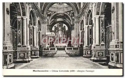 Ansichtskarte AK Montecassino Chiesa Cattedrale
