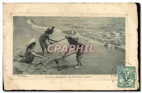 Cartes postales Piccolo Bagnanti in Riviera Ligure Enfants