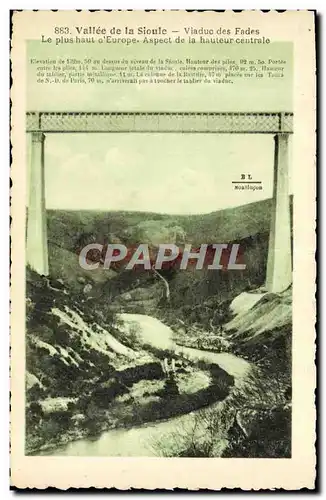 Cartes postales Vallee De La Sioule Viaduc Des Fades