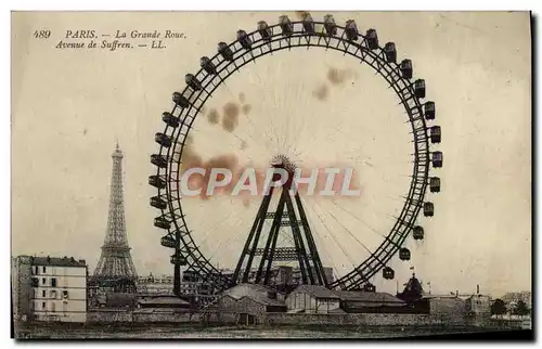 Cartes postales Paris La Grande Roue Avenue De Suffren Tour Eiffel