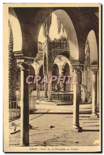 Cartes postales Oran Cour De La Mosquee Du Pacha