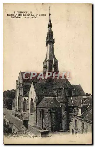 Ansichtskarte AK Verneuil Eglise Notre Dame Interieur Remarquable