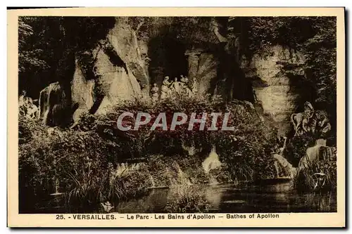 Cartes postales Versailles Le Parc Les Bains d&#39Apollon