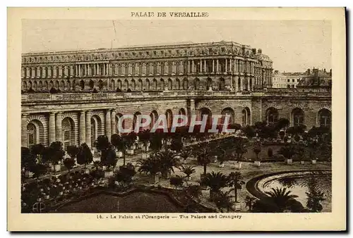 Cartes postales Palais De Versailles Le Palais Et l&#39Orangerie