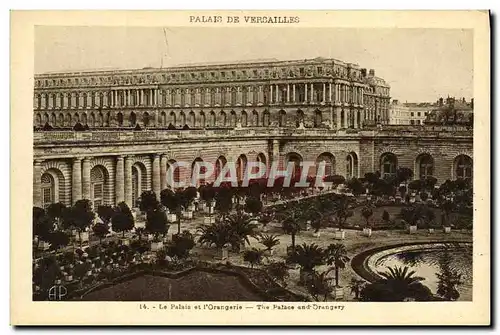 Cartes postales Palais De Versailles La Palais Et l&#39Orangerie