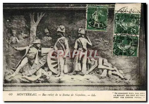 Cartes postales Montereau Bas Relief De La Statue De Napoleon 1er