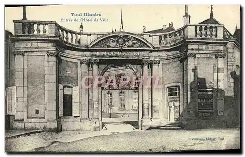 Cartes postales Toul Illustre Entree De l&#39Hotel De Ville