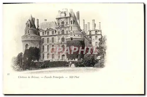 Ansichtskarte AK Chateau De Brissac Facade Principale