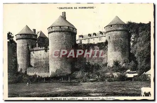 Ansichtskarte AK Chateaux De Normandie Chateau De Lassay Vue d&#39Ensemble Du Chateau