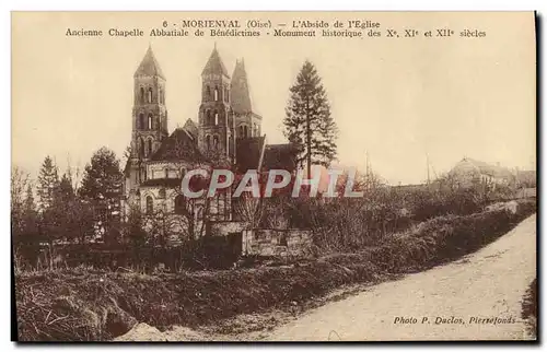 Ansichtskarte AK Morienval L&#39Abside De l&#39Eglise