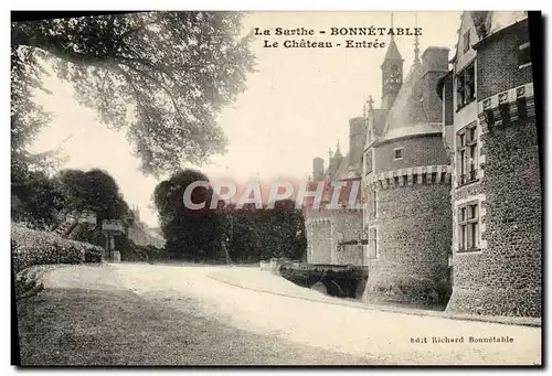 Cartes postales La Sarthe Bonnetable Le Chateau Entree