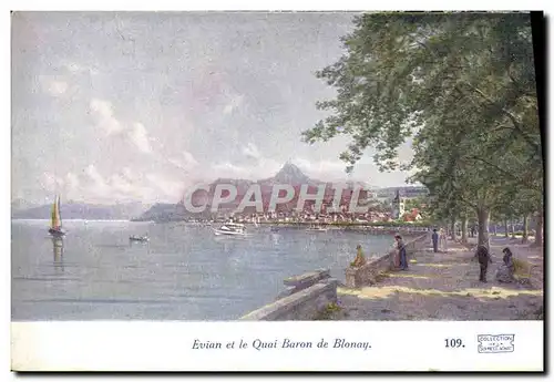 Cartes postales Evian Et Le Quai Baron De Blonay