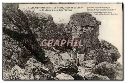 Ansichtskarte AK Les Alpes Mancelles La Roche Route De St Ceneri A St Leonard Des Bois